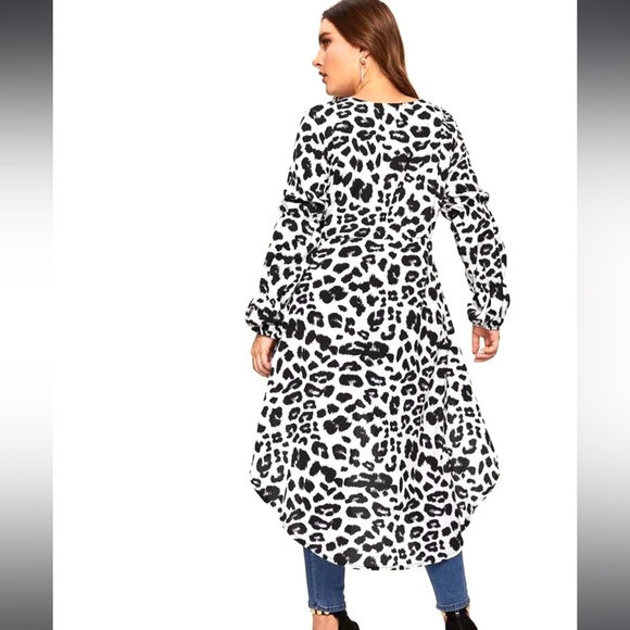 🌺SHEIN CURVE Leopard Hi And Low Top🌺 - Picture 9 of 14